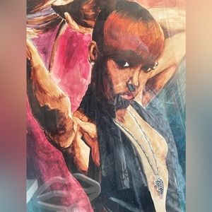Original Painting of Lisa “Left Eye” Lopez Titled Portrait of a Star